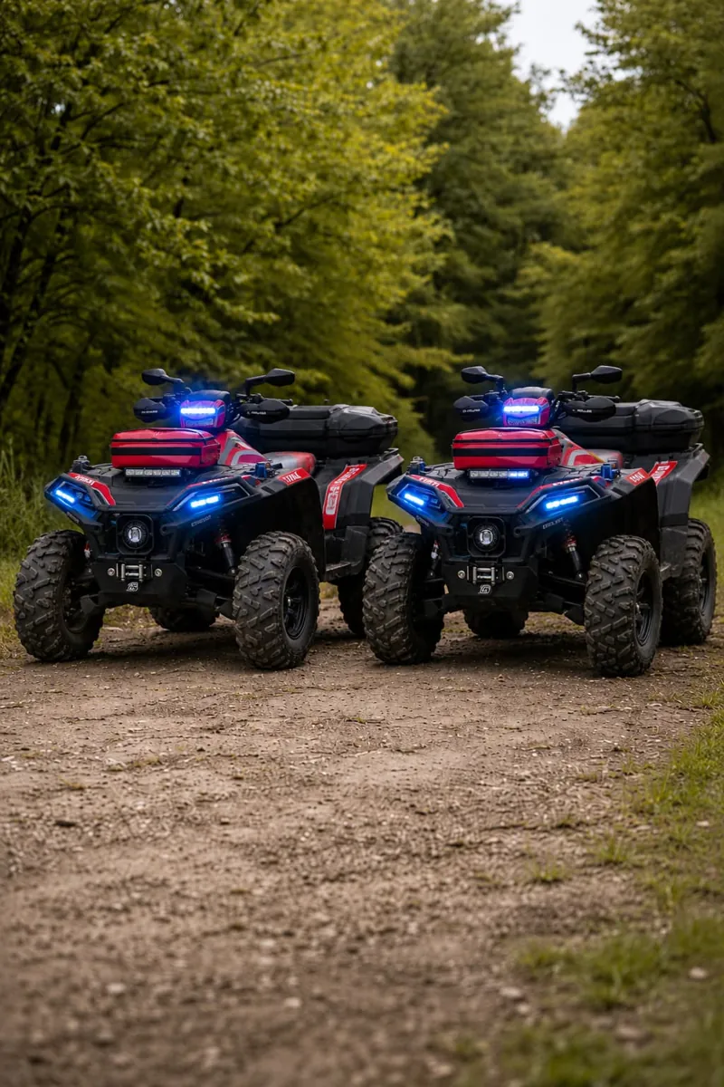 Quad i pojazd UTV do działań terenowych służb